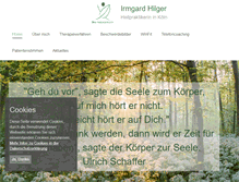 Tablet Screenshot of irmgard-hilger.de